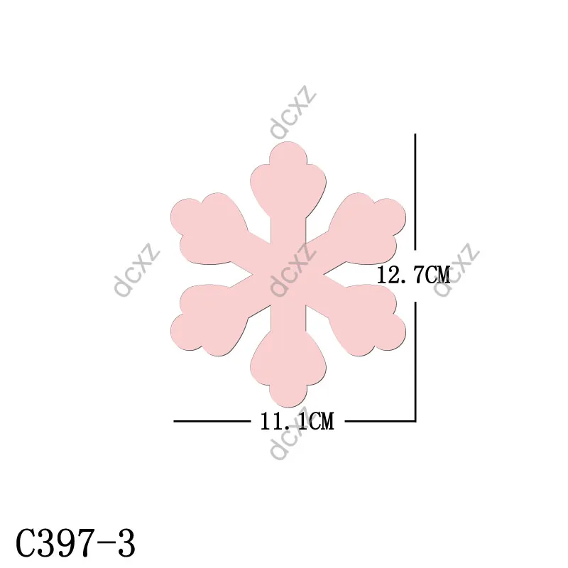 

New Christmas snowflake Wooden die Scrapbooking C-397-3 Cutting Dies Multiple sizes