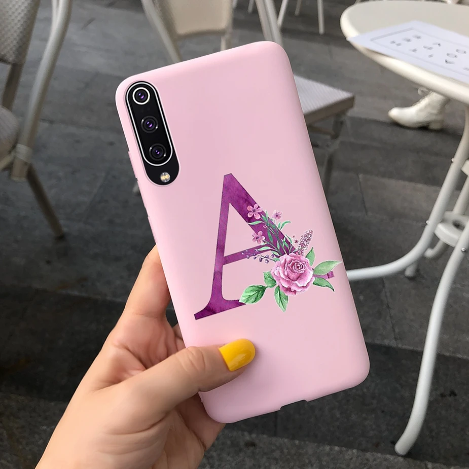 Чехол для Xiaomi Mi 9 Se мягкий силиконовый чехол с милыми буквами чехлы телефонов SE 9SE