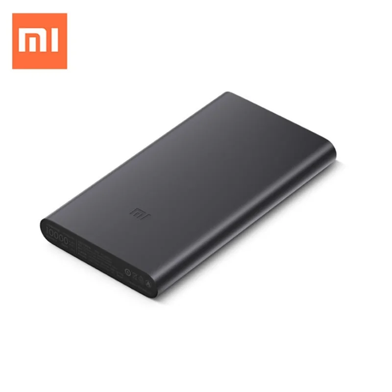 10000 мАч Xiaomi Mi внешний аккумулятор 2i внешний аккумулятор 18 Вт Быстрая Зарядка Внешний аккумулятор 10000 PLM09ZM с двойным USB выходом для телефона - Цвет: navy blue