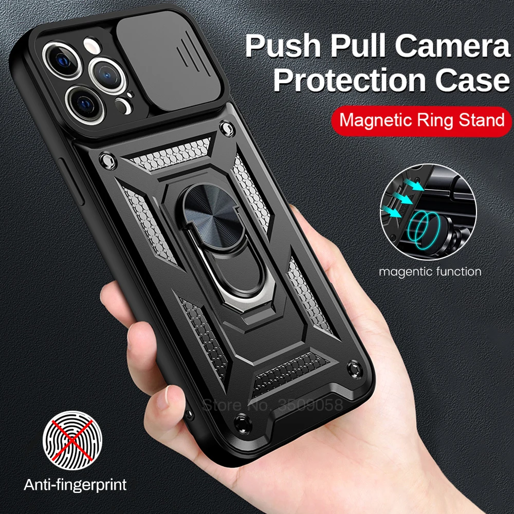 

Чехол для iphone 13 pro max, автомобильный магнитный держатель, кольцевой нажимной защитный чехол для камеры i phone 13 iphone13 coque i13 pro 13pro mini