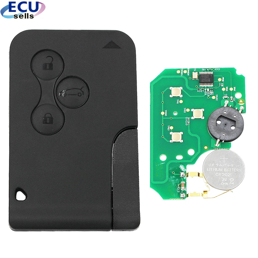 Полуумный дистанционный ключ для смарт карты Megane 3B 433 МГц ID46 PCF7947 Renault Scenic 2003