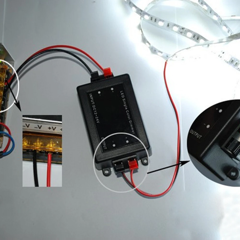 DC 12V 24V радиочастотный контроллер переключатель светодиодный диммер прожектор