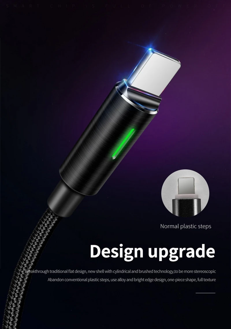 MCDODO автоматическое отключение быстрой зарядки для iPhone 11 Pro XS MAX XR X 8 7 6 Plus 5 USB кабель Шнур телефон зарядное устройство кабель для передачи данных
