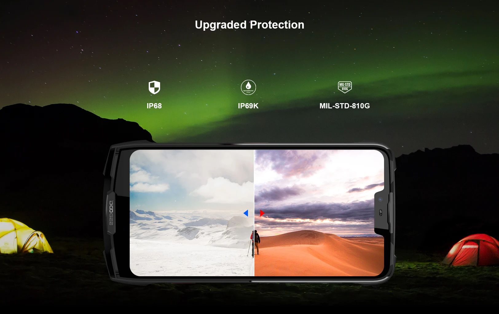 DOOGEE S90 IP68/IP69K прочный мобильный телефон Быстрая зарядка 6,18 ''19:9 экран 5050 мАч Восьмиядерный 6 ГБ 128 ГБ Android 8,1 Поддержка nfc