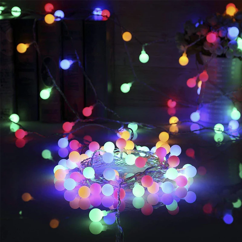 

LED small white ball light string battery box LED string light christmas starry hotel song and dance party lantern(GARSCEN YORC)