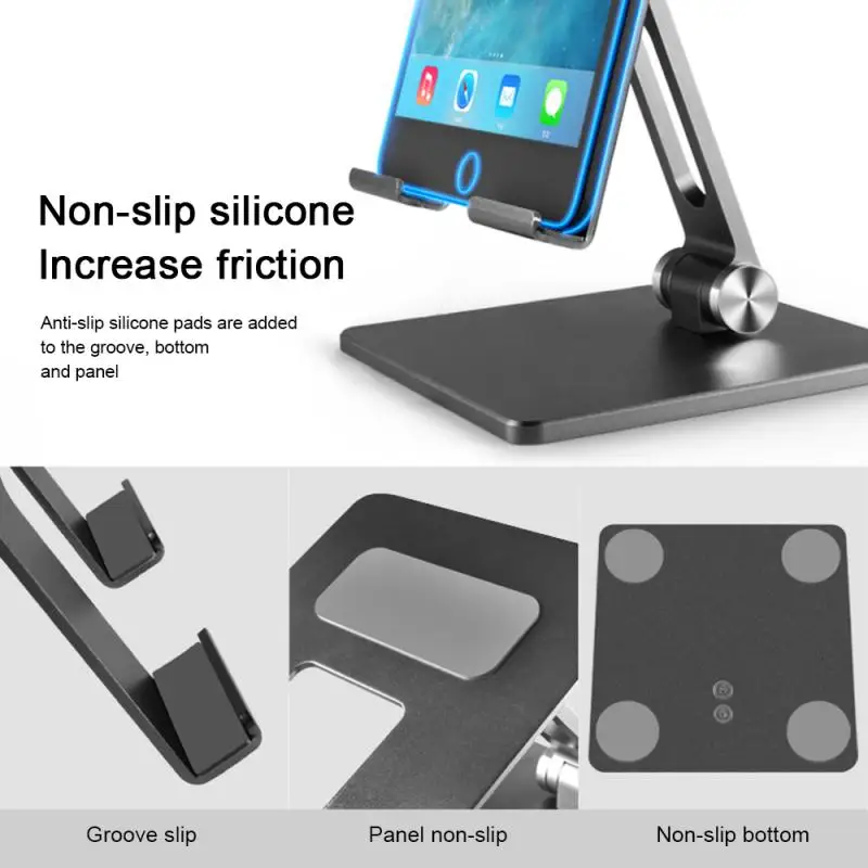 

Tablet Computer Stand Desktop Bracket Lazy Folding Aluminum Alloy Bracket For iPad Huawei iPone Mobile Phone Holder Phone Dock