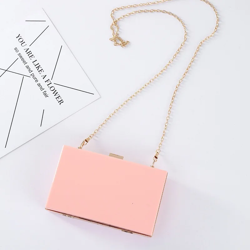 Женский прозрачный акриловый кошелек милая прозрачная сумка через плечо