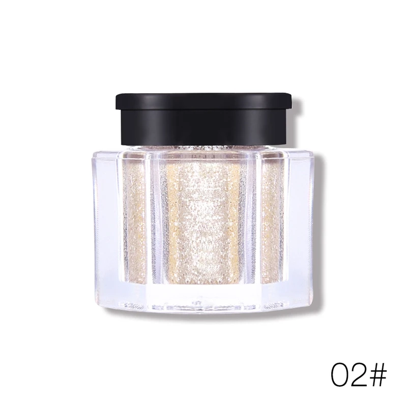 02 Starlight Miss Rose алмазные блестящие тени для век 24 цвета Одиночная Палетка осветитель макияж Мерцающие Металлические тени для век блеск пигмент косметика - Цвет: 02 Starlight