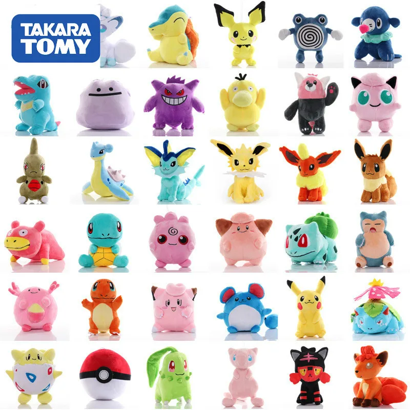 Новый 41 стили TAKARA TOMY с изображением покемона Пикачу детская мягкая игрушка