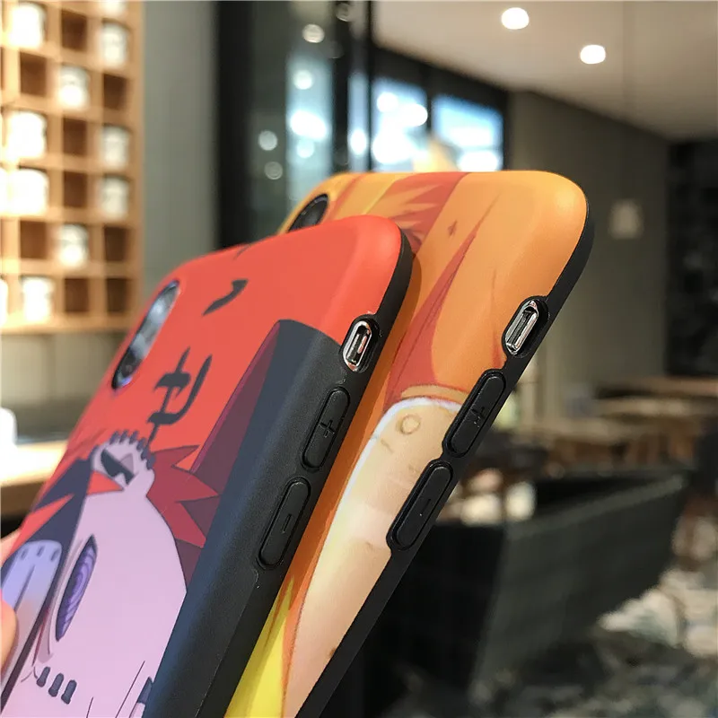 Японский аниме Наруто Чехол для iPhone 8 7 6 6s Plus X XS Чехлы max xr Силиконовый ТПУ чехол 11
