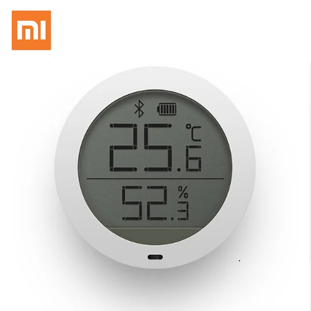 1PC Xiaomi Mijia Bluetooth гигротермограф Высокочувствительный ЖК-экран гигрометр датчик температуры использования с приложением Mijia - Цвет: 1PC