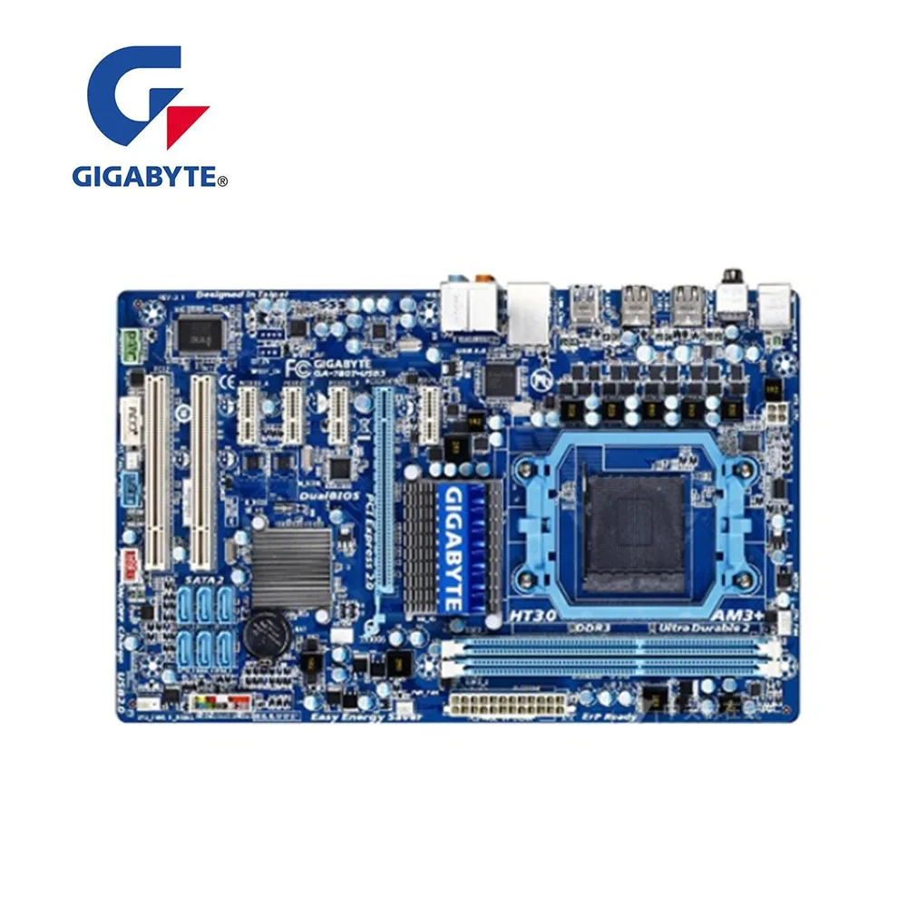 Материнская плата для GIGABYTE GA 780T USB3 компьютера USB3.0 AM3 + DDR3 AMD 780l 760G 990FX 970 б/у