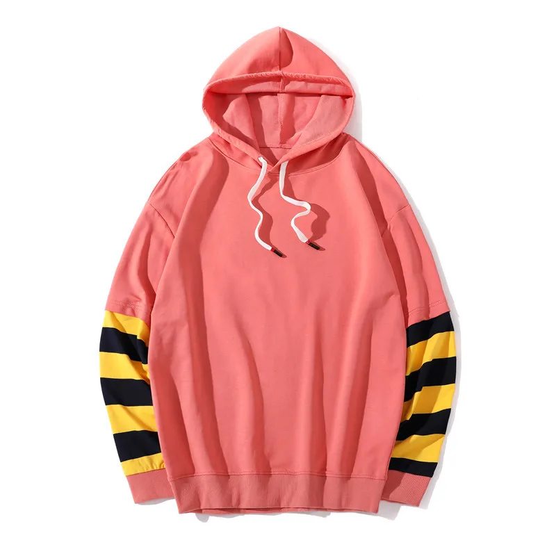 Autumn Oversized Drawstring Hoodies Plus Size 3xl Hoodies Striped Solid Sweatshirt Women Sweetshirts Soft Girl Aesthetic Clothes