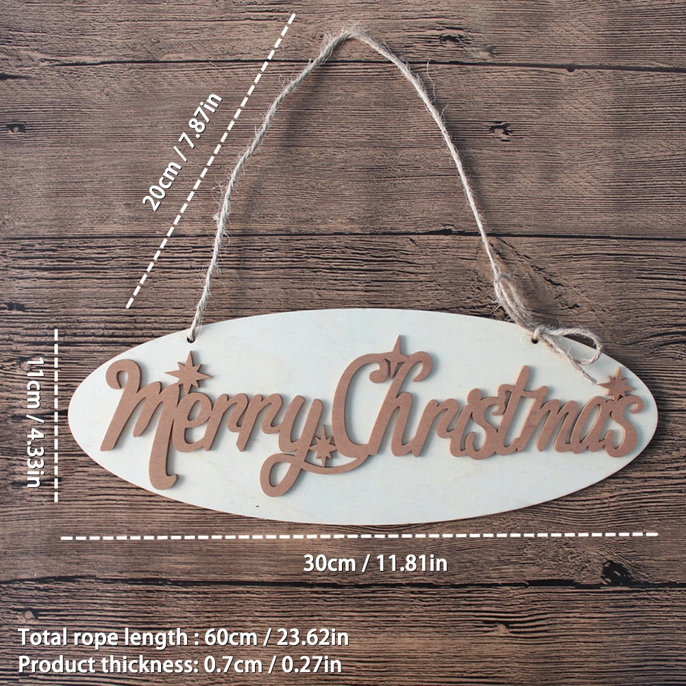 Надпись &quotMerry Christmas&quot деревянные двери настенные украшения доска для праздников