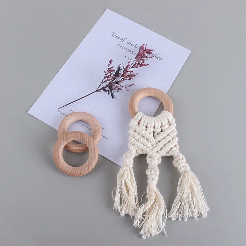 Детская креативная деревянная искусственная новая ручная плетеная хлопковая