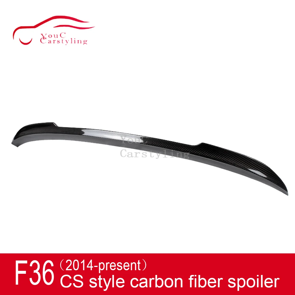 Задний спойлер F36 из углеродного волокна в стиле CS для BMW 4 серии 4-дверного