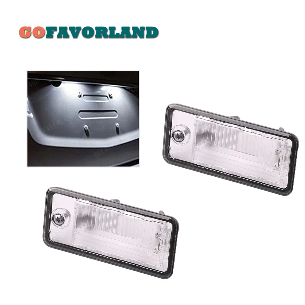 

Pair RS4 License Plate Light Lamp Lens LH RH Left Right 8E0807430A 8E0807430B For AUDI A3 A4 S4 B6 B7 A5 A6 S6 C6 A8 D3 Q7