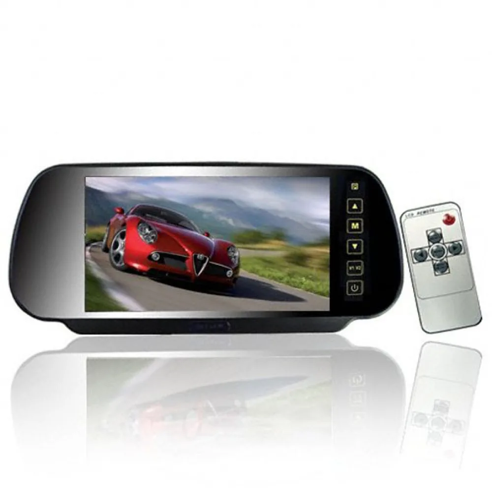7 дюймовый 16:9 TFT LCD Широкоэкранный Автомобильное зеркало заднего вида Дисплей для