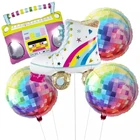 5 шт. роликовые коньки, воздушный шар, рок-радио, динамик, индивидуальный костюм для 80-х 90-х годов, товары для вечеринок, бар, диско-шар, украшения