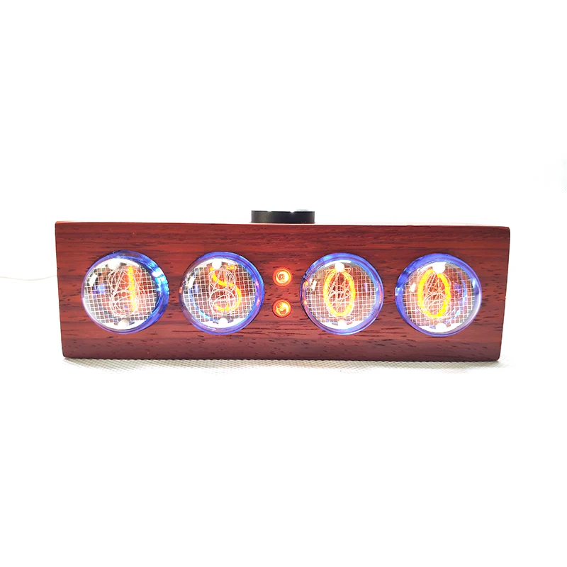 Часы NIXIE 4 светящиеся трубчатые часы из цельного дерева красивый внешний вид и