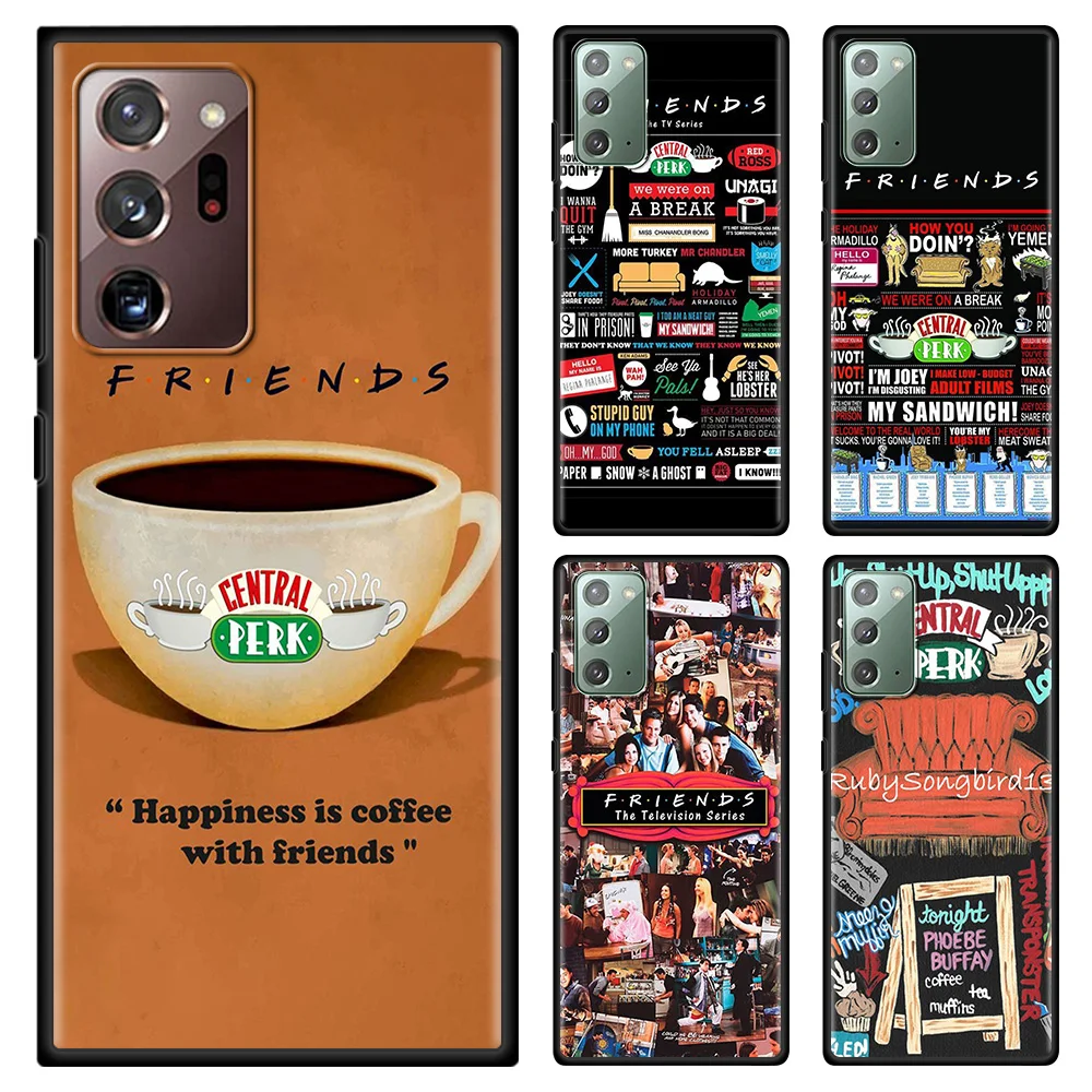 

Friends reunion special Phone Case For Samsung Note 20 Ultra 10 Lite Plus 9 8 Shell Black TPU Silicone Cover Capa Fundas Coque