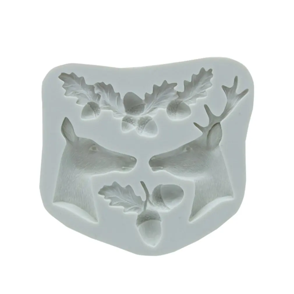 DIY Форма для выпечки Рождество Лось силиконовая форма резак инструмент фестиваль
