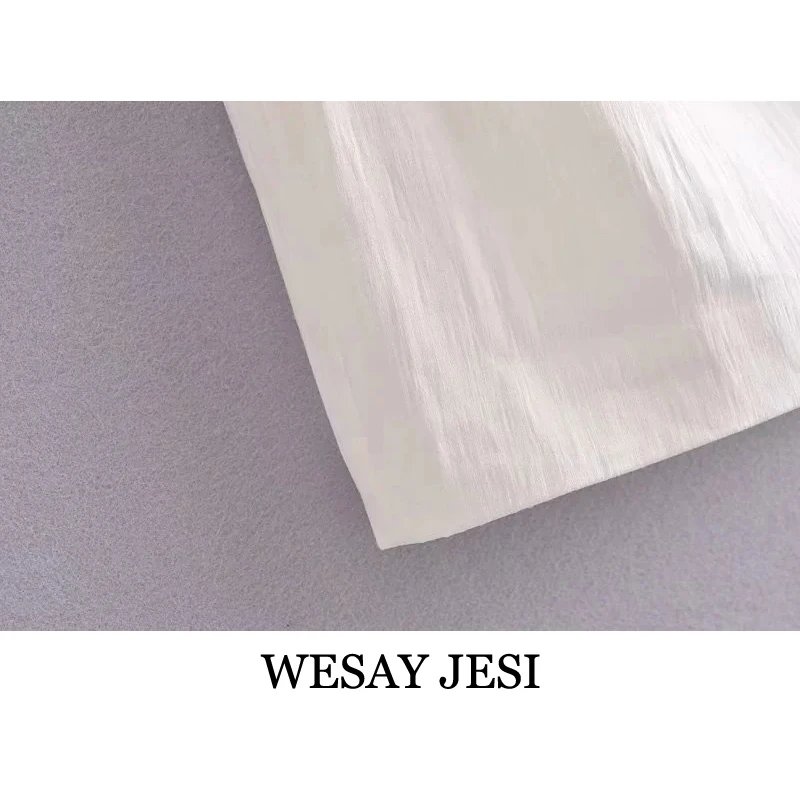 

WESAY JESI Women 2021 Chic Fashion With Lining Draped Linen Mini Dress Vintage Backless Zipper Thin Straps Female Dresses