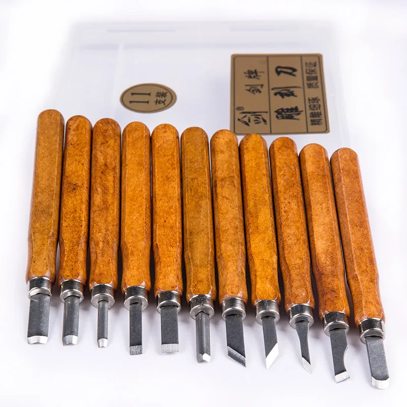 Ручной работы плотничьи инструменты для с деревом набор резных ножей долото