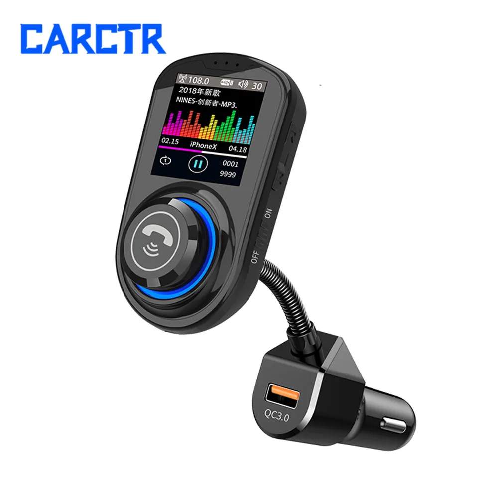 Цветной экран автомобиля Bluetooth MP3 плеер аудио Автомобиль FM передатчик мобильный