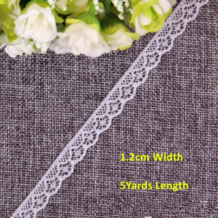 5 ярдов белая кружевная цветочная ткань сделай сам лента аксессуары подарочная