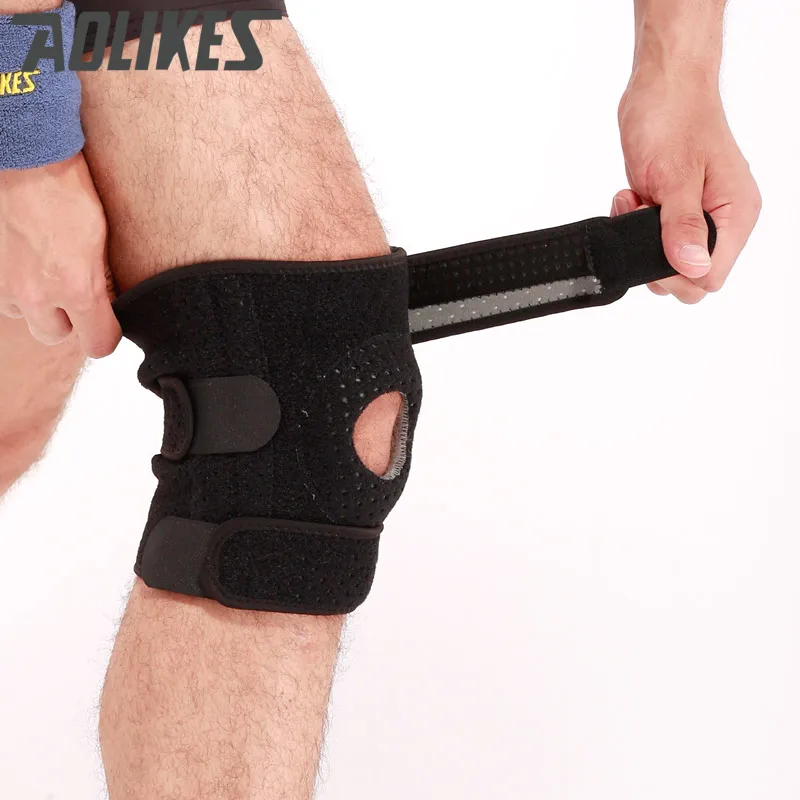 

Breathable Knee Pads with 4 Springs Support Silica Gel Brace Protector Patella Cycling/Running Knee Protector Rodiller