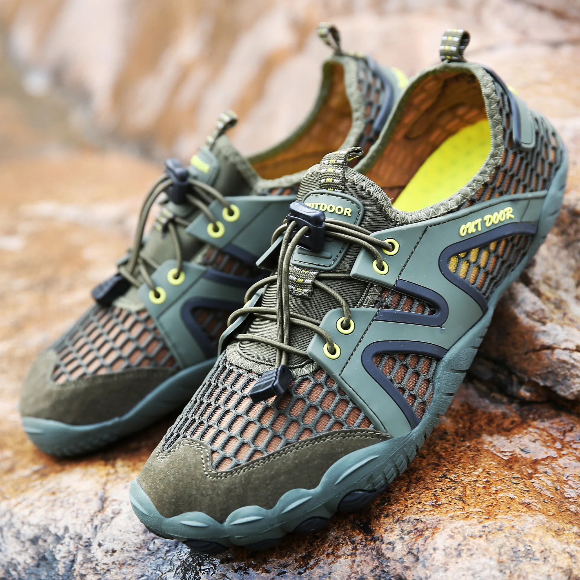 

Multifunctional Soft Shoes Couple Fitness Running Swimming Wading Five-finger Shoes Sandles Women