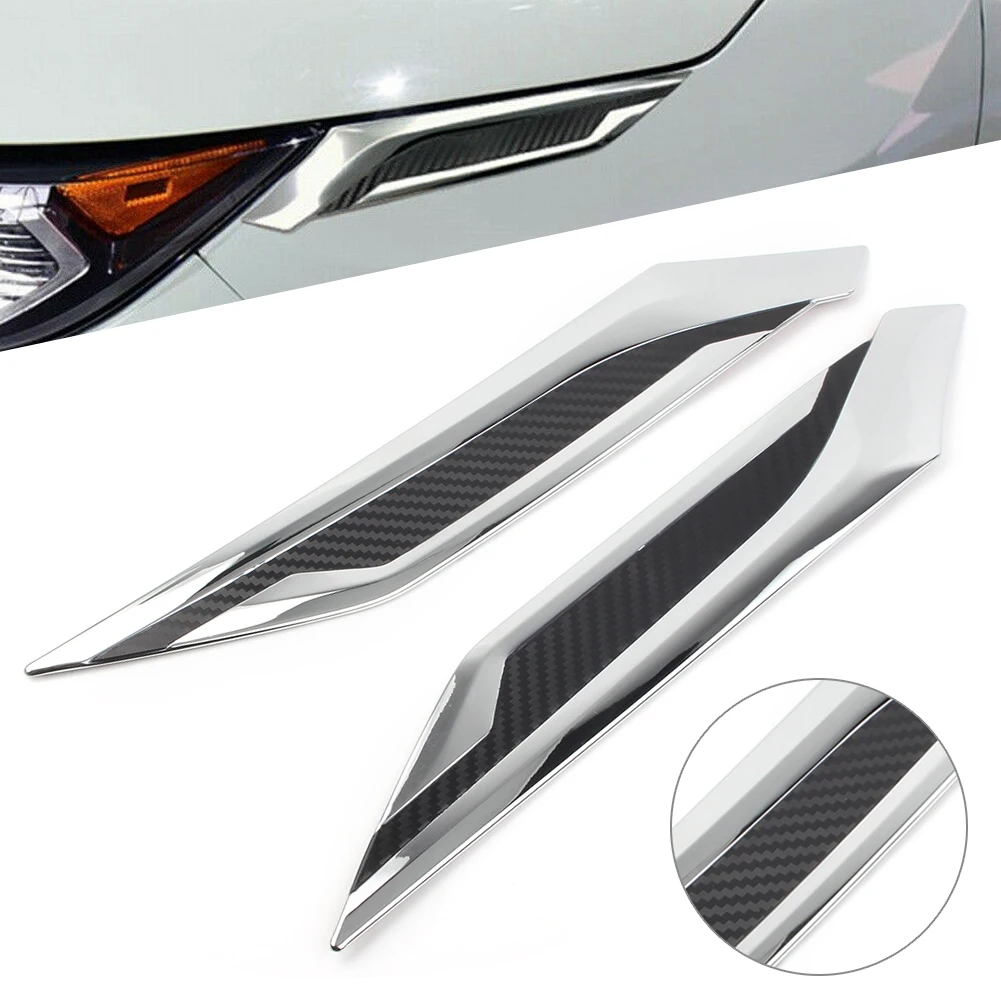 

Car Eyebrow Molding Cover Trim Styling Headlight Decorate For Toyota RAV4 2019 2020 RAV 4 ABS Plastic 2Pcs