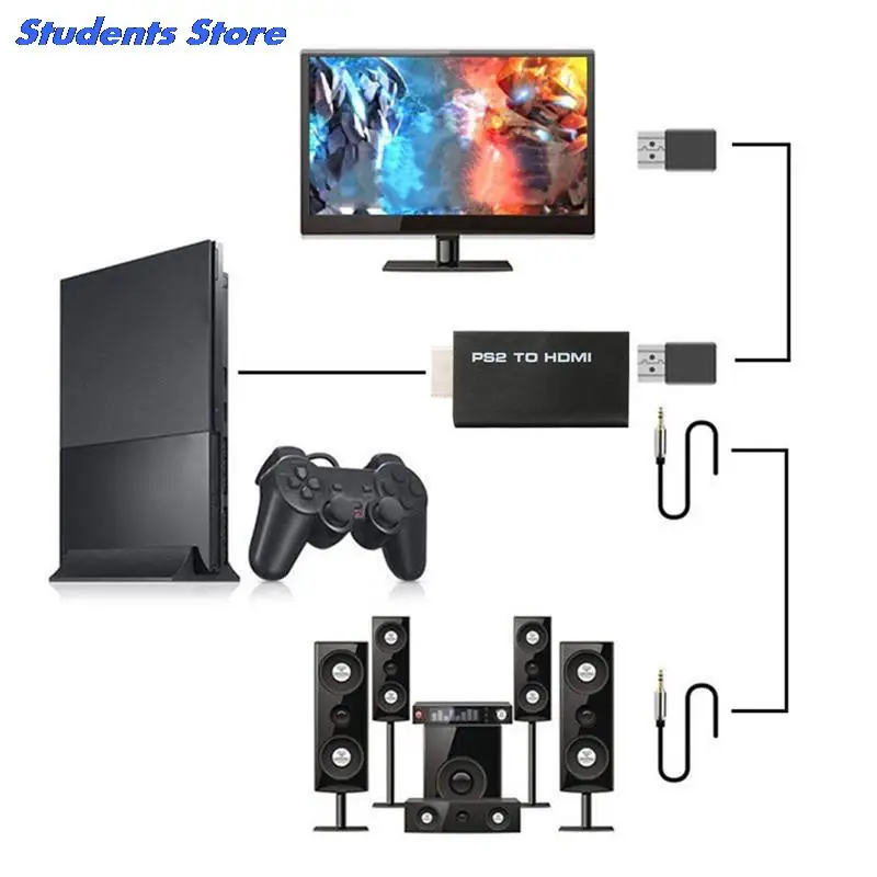 Аудиокабель 3 5 мм для PS2 HDTV-дисплея преобразователь в HDMI линейный аудиоадаптер HD