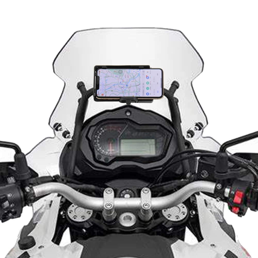 

For BENELLI TRK502 TRK 520X Jinpeng TRK502 X Motorcycle GPS SMART PHONE Navigation GPS Plate Bracket Adapt Holder Kit