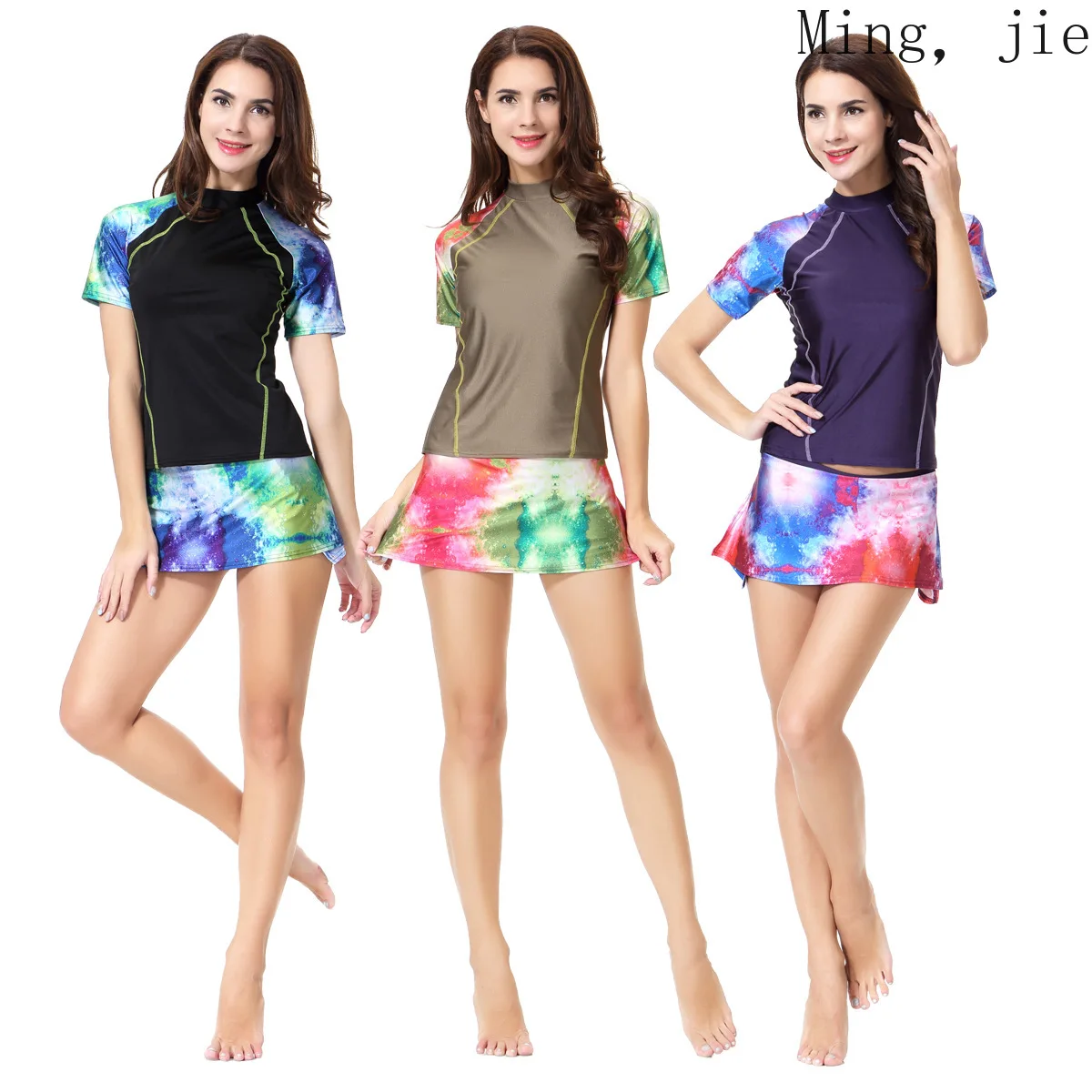 

Muslim Southeast Asian Swimwear Conservative Swimwear Women's Swimming Trunks Plus Size Pure Color Luxury Beach