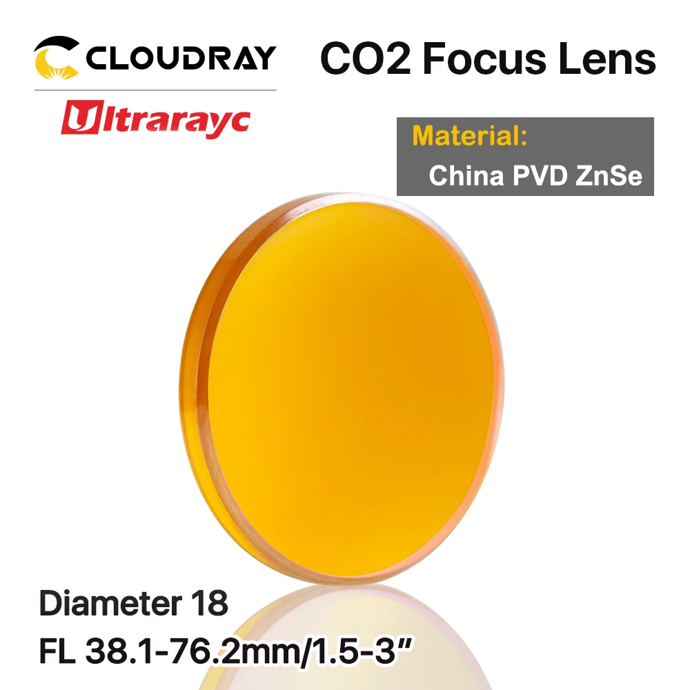 Ultrarayc Китай CO2 ZnSe фокус объектива диа. 18 19 05 20 мм FL38.1 50 8 63 5 101 6 127 1 4 &quotдля лазерной