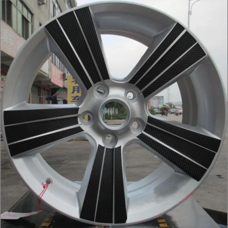 3D 4D Углеродные/матовые/глянцевые черные 17 &quotнаклейки на колеса для DODGE CALIBER JEEP