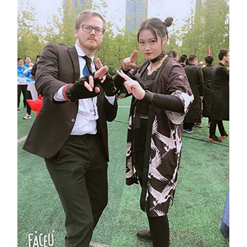 

2021 Haori Crane Japanese Style Asian Clothes Bathrobe Harajuku Lovers Kimono Dress for Girl Unisex Retro Cardigan Fancy Clothes