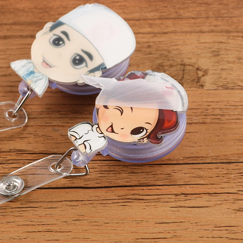 1 шт. милый выдвижной значок катушка для студентов выставка медсестер потяните