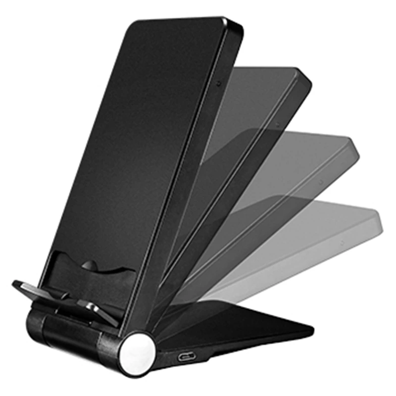 Folding Phone Holder Qi Wireless Charger for Iphone Xs Max Dual Coil 10W Fast Charging Wrieless | Электроника