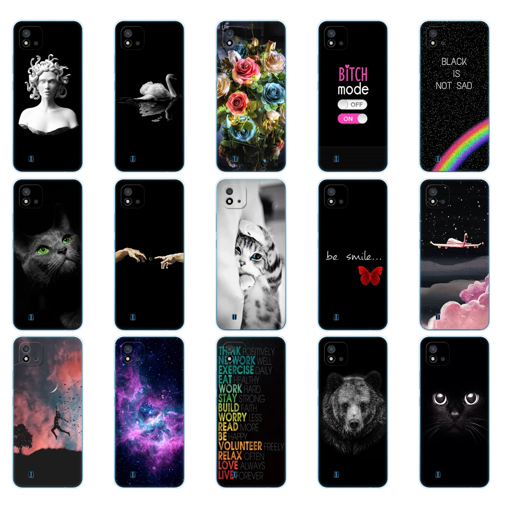for realme c11 2021 2020 case tpu silicon phone back cover for oppo realmec11 2021 c 11 soft rmx3231 rmx2185 bumper 6 5inch free global shipping