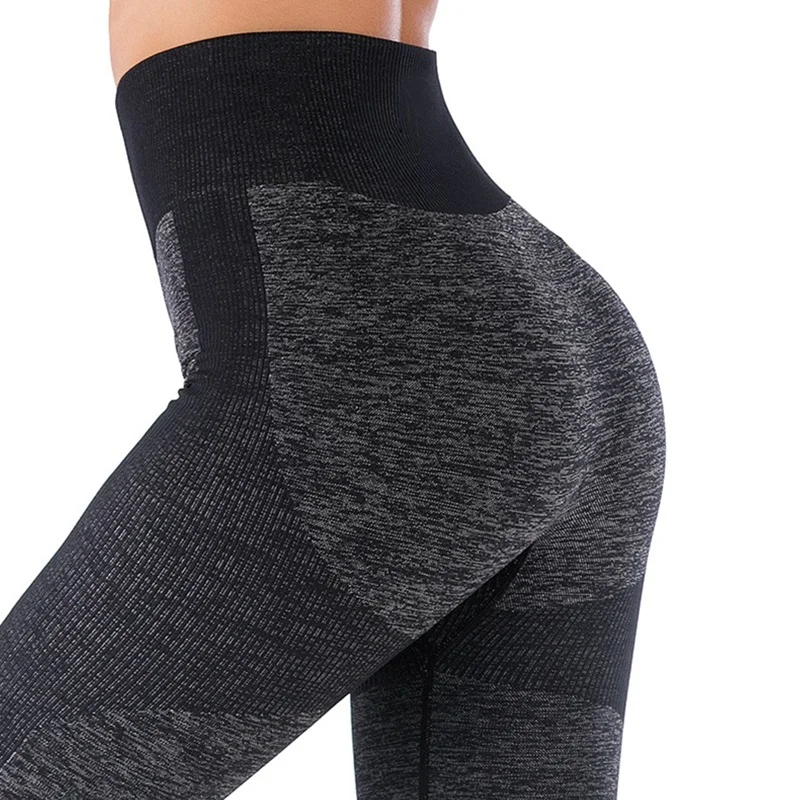 2020 однотонные женские штаны для йоги спортивные Леггинсы с высокой талией