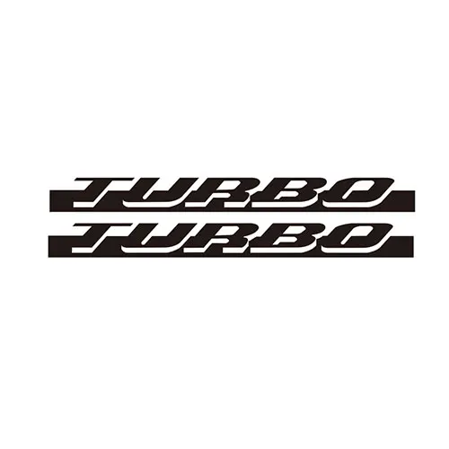 Black Пара боковых юбок гоночная полоса наклейка для Volkswagen Beetle Turbo Графика Наклейка s 2010- автомобильные аксессуары - Название цвета: Black
