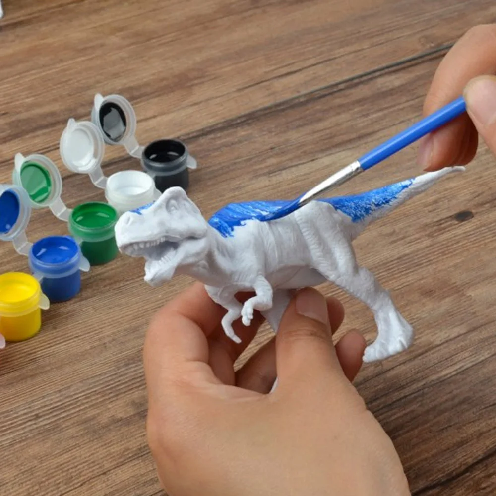 Набор для рисования сделай сам 3D фигурки динозавров граффити игрушки с 6 цветными