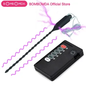 Вибратор с электрическим током, пробка для пениса, секс-игрушки для мужчин, вибрирующий уретральный пенис, для уретры, звуковой-расширитель, интимные игрушки