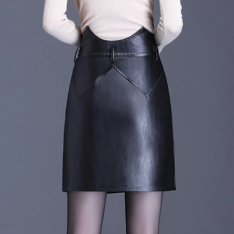 Женская сверхкороткая юбка из искусственной кожи женская черная мини-юбка с