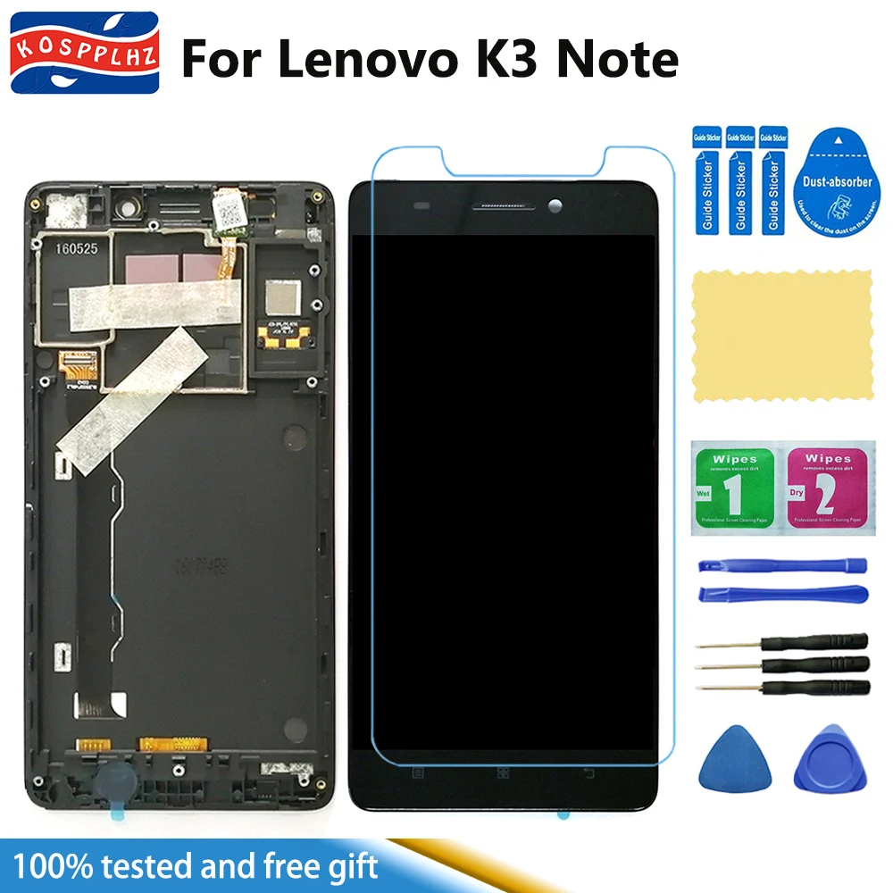 ЖК дисплей + дигитайзер сенсорного экрана в сборе для Lenovo K3 Note K50 T5 сменный экран