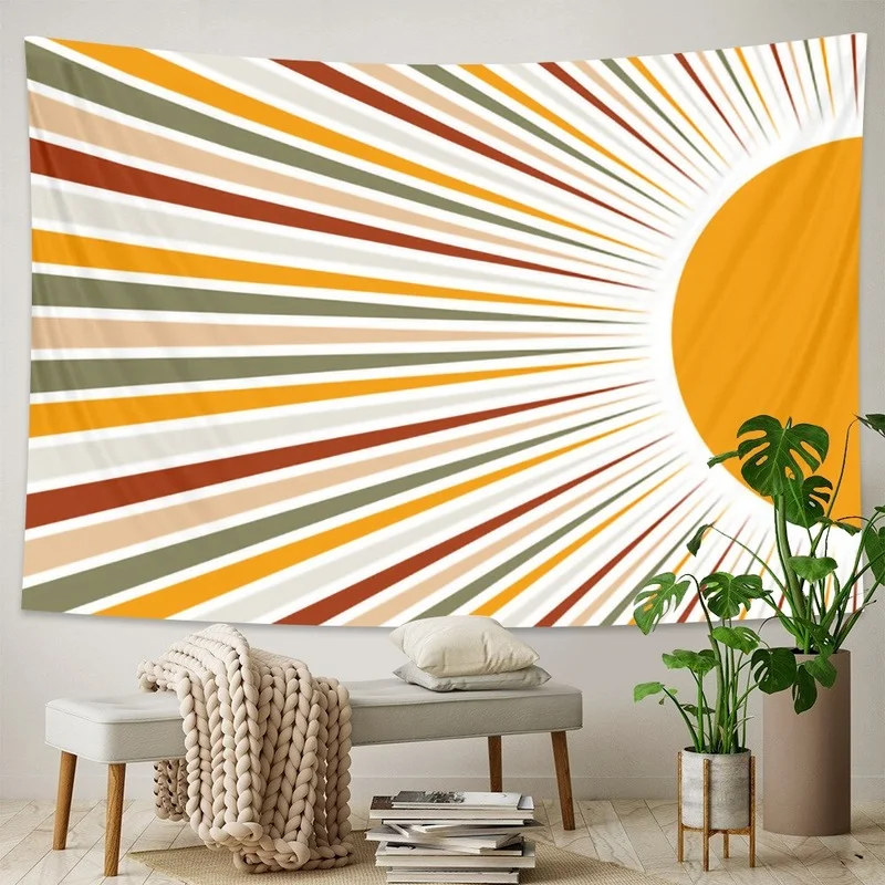 

Simple and fresh wall tapestry Hippie bedroom home decoration tapestry Bohemian decorative Yoga mattress sheet