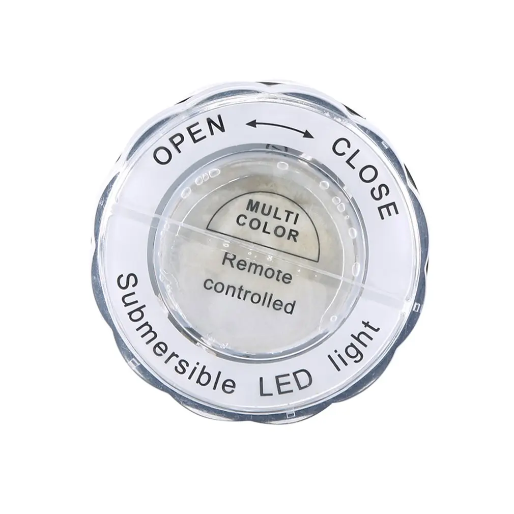 10LED RGB погружной цветной светильник с дистанционным управлением зарядка от